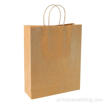 Offset Druk Handmade Design Small Kraft Paper Torba